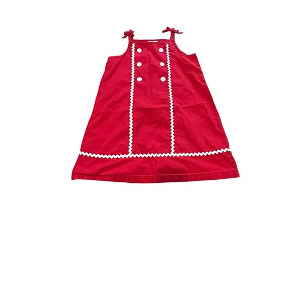 Hanna Andersson Red Girls Sundress, Size 120 (6-7), EUC - Picture 3 of 6